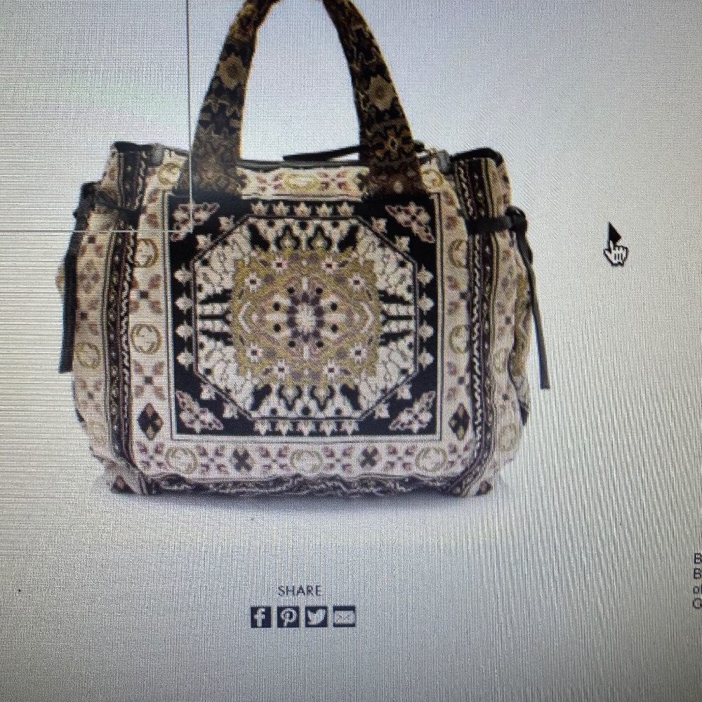 Gucci Black and Cream Tote Bag